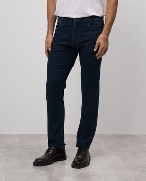 Cashmere&Whiskey Blue jeans with embossed logo MARIOTTO871