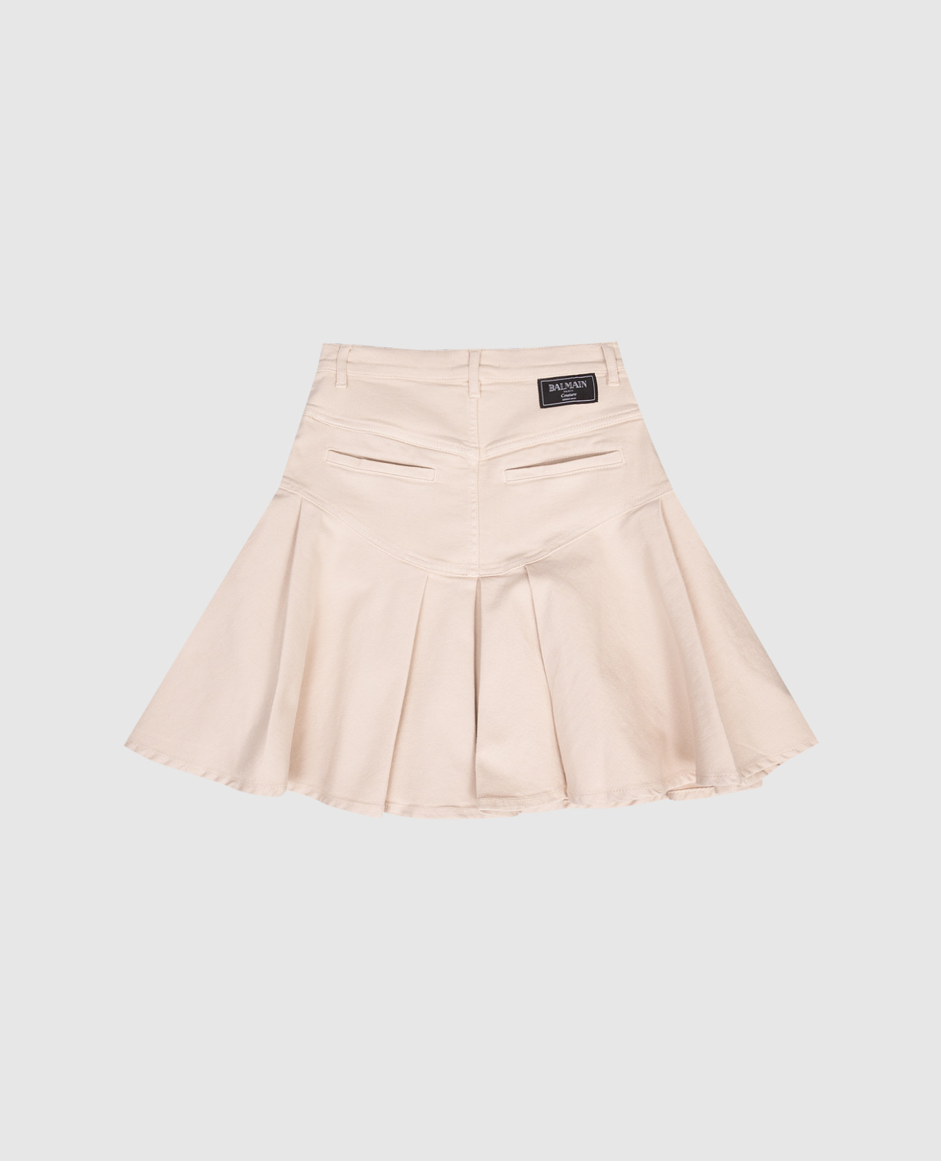 

Children's beige denim skirt with logo Balmain