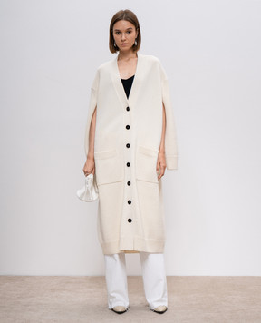 Jil Sander White wool and cashmere cardigan J02HP0028J14726
