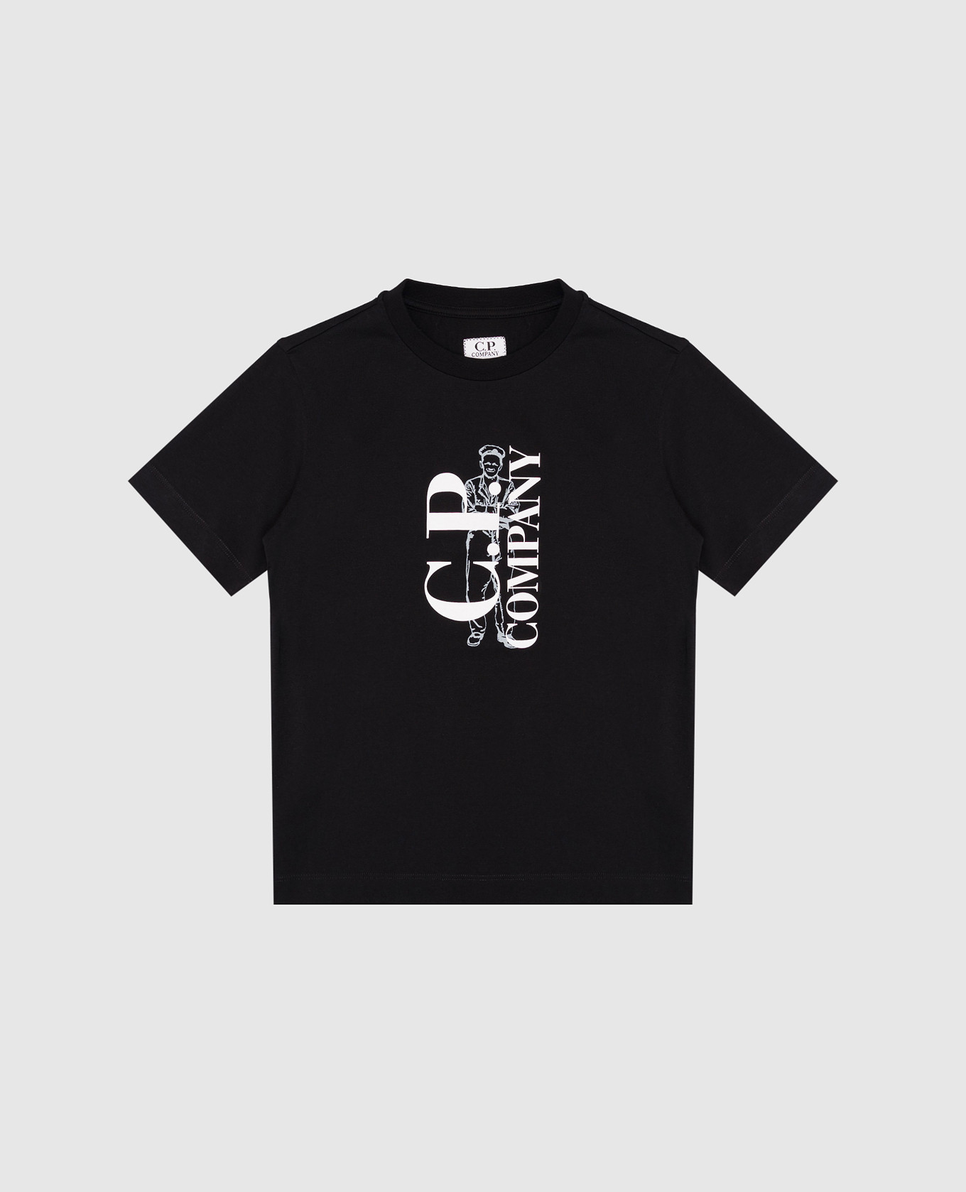 Children's black T-shirt with logo