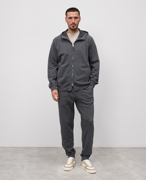 Brunello Cucinelli Grey melange sports jacket MW8639085G