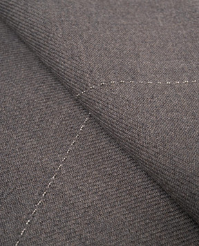 Peserico Gray wool scarf with monil chain S31530C0CC662