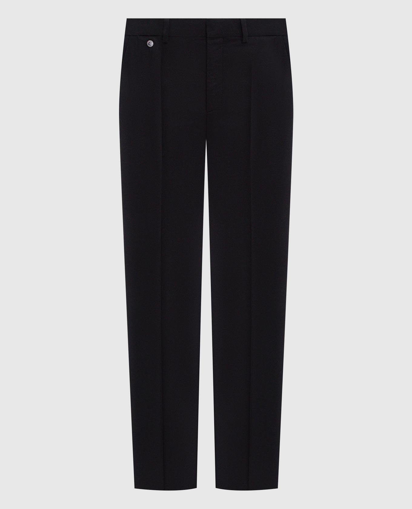 Black pants made of wool and cashmere agnona