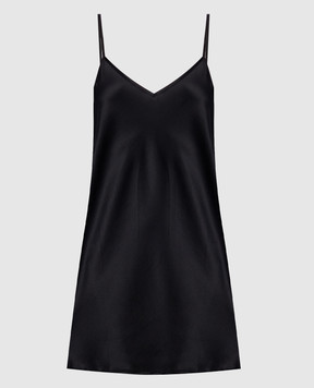 Dore & Rose Black silk pajama dress PREMIUMSILKSLIPDRESS