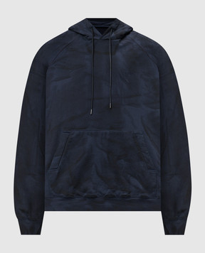 Juun.j Blue hoodie with logo JC5241P06R