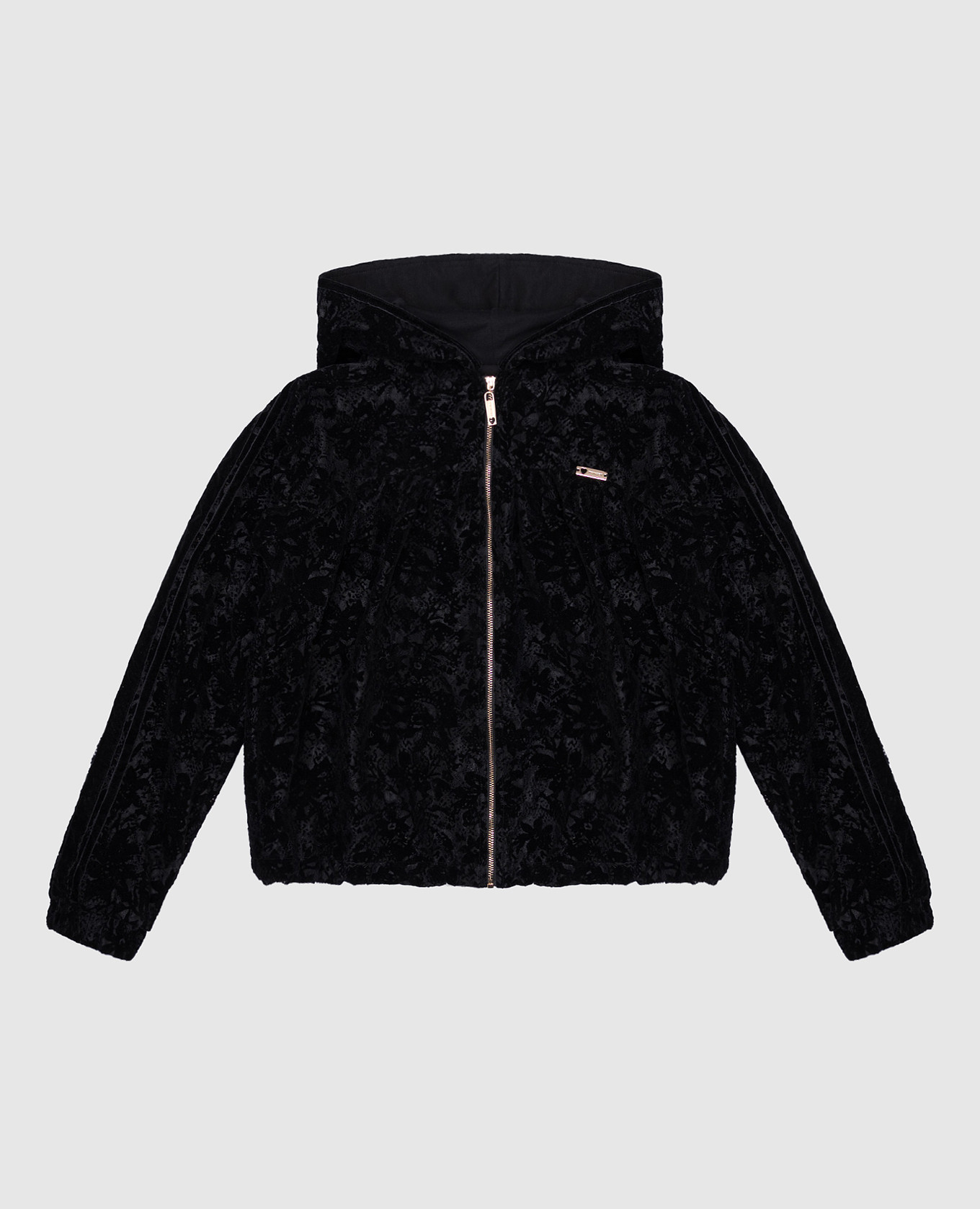 

Children's black cardigan with hood Twinset