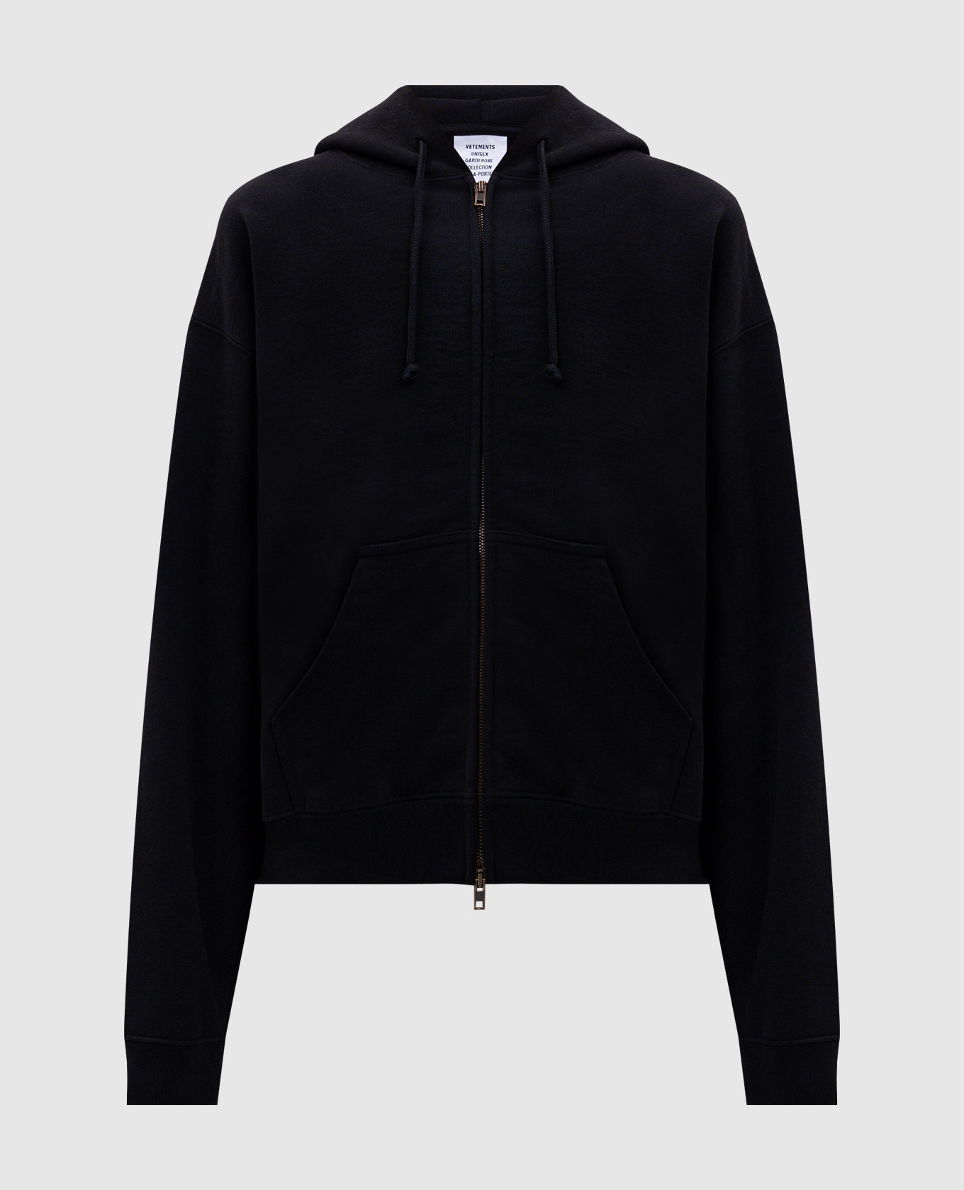 

Black sports jacket with logo embroidery Vetements