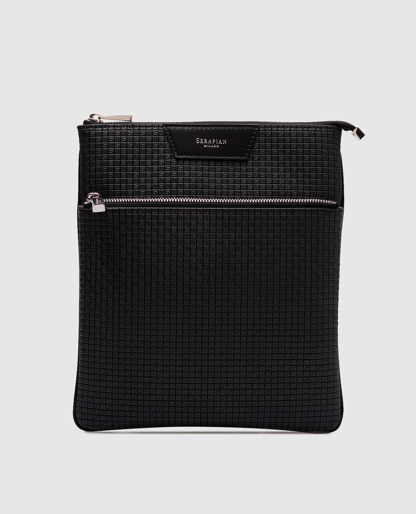 

Black leather bag FLAT Serapian