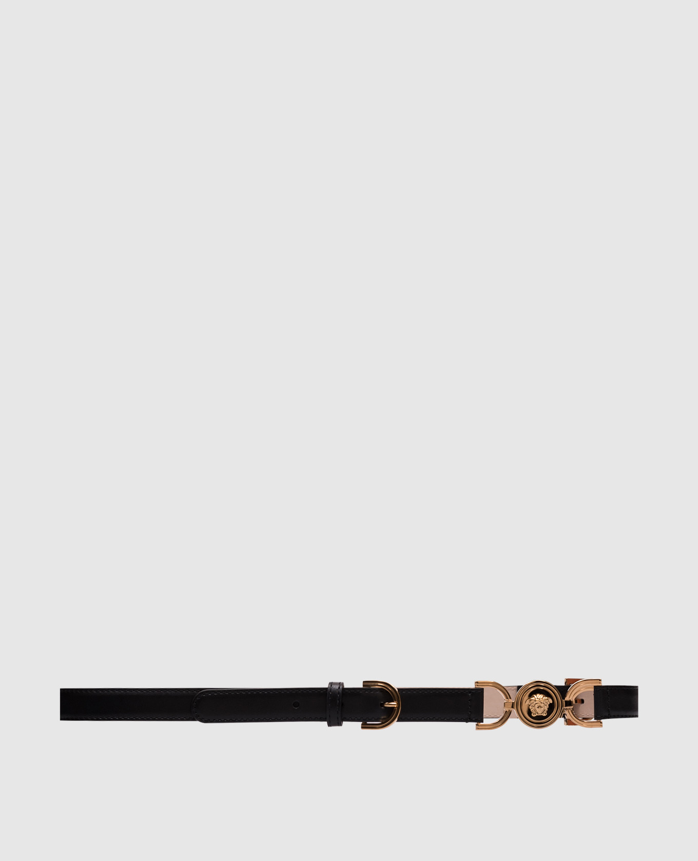 

Black leather belt with Medusa emblem 95 Versace