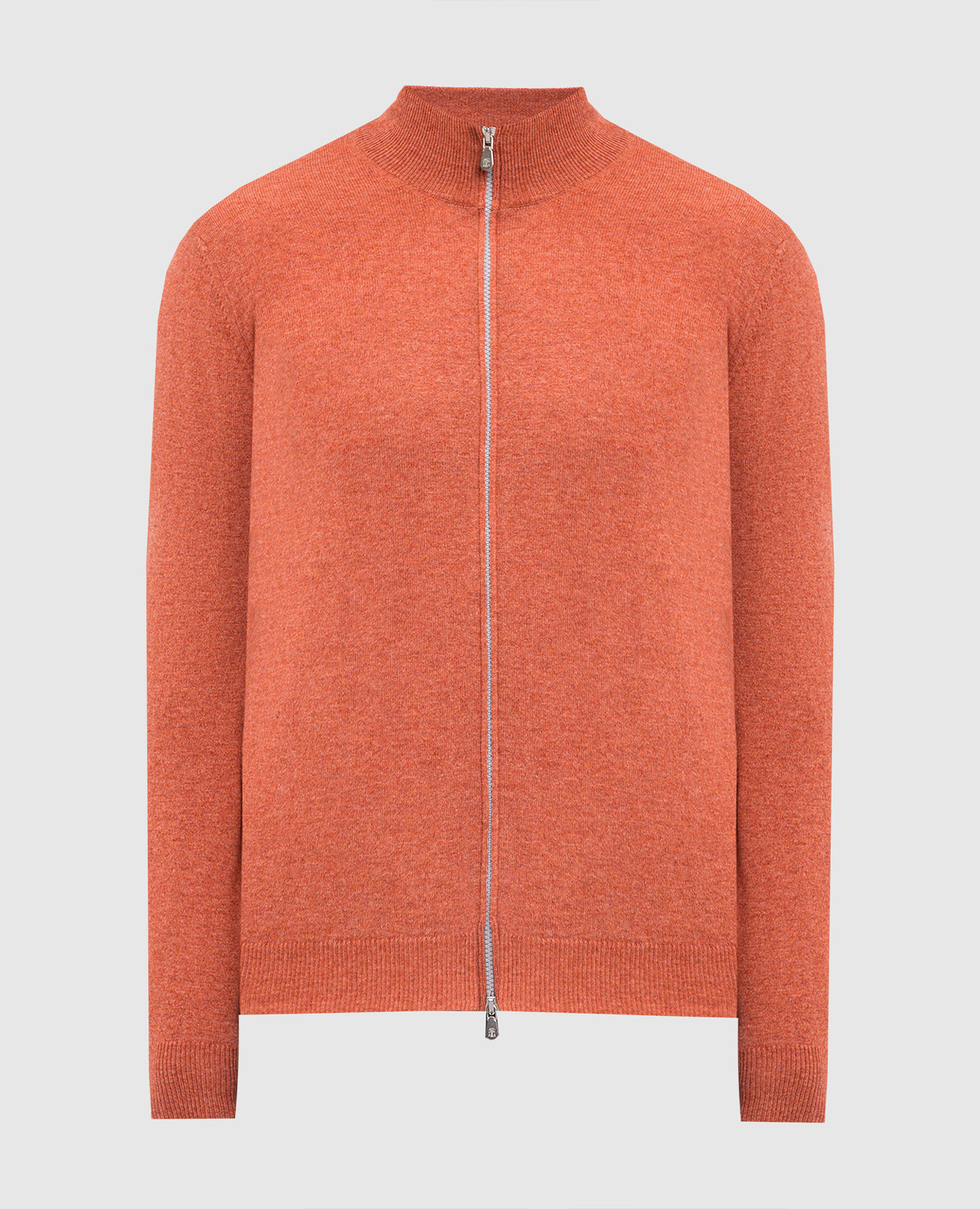 

Orange cashmere cardigan Brunello Cucinelli