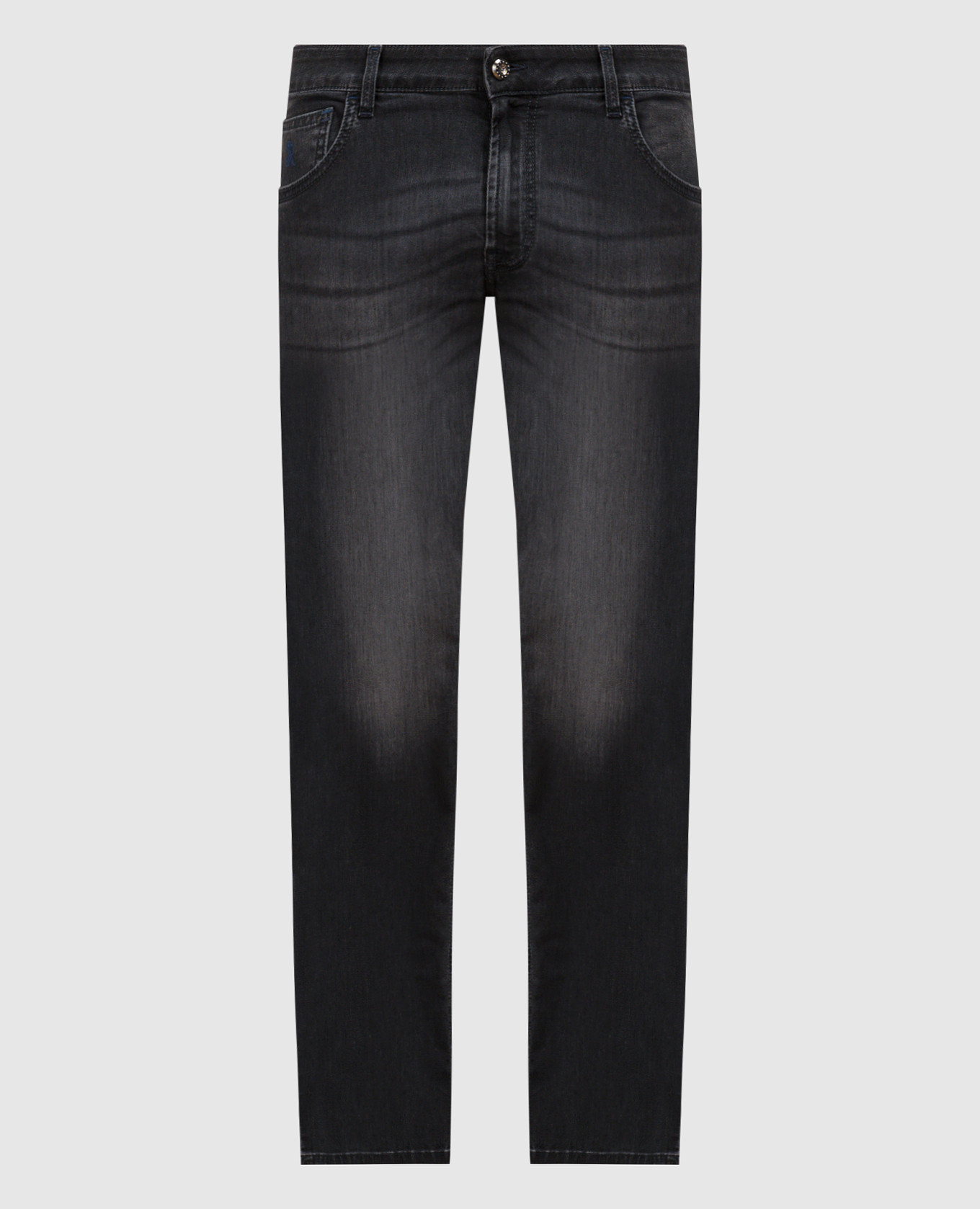 

Gray jeans with logo patch Stefano Ricci, Grey