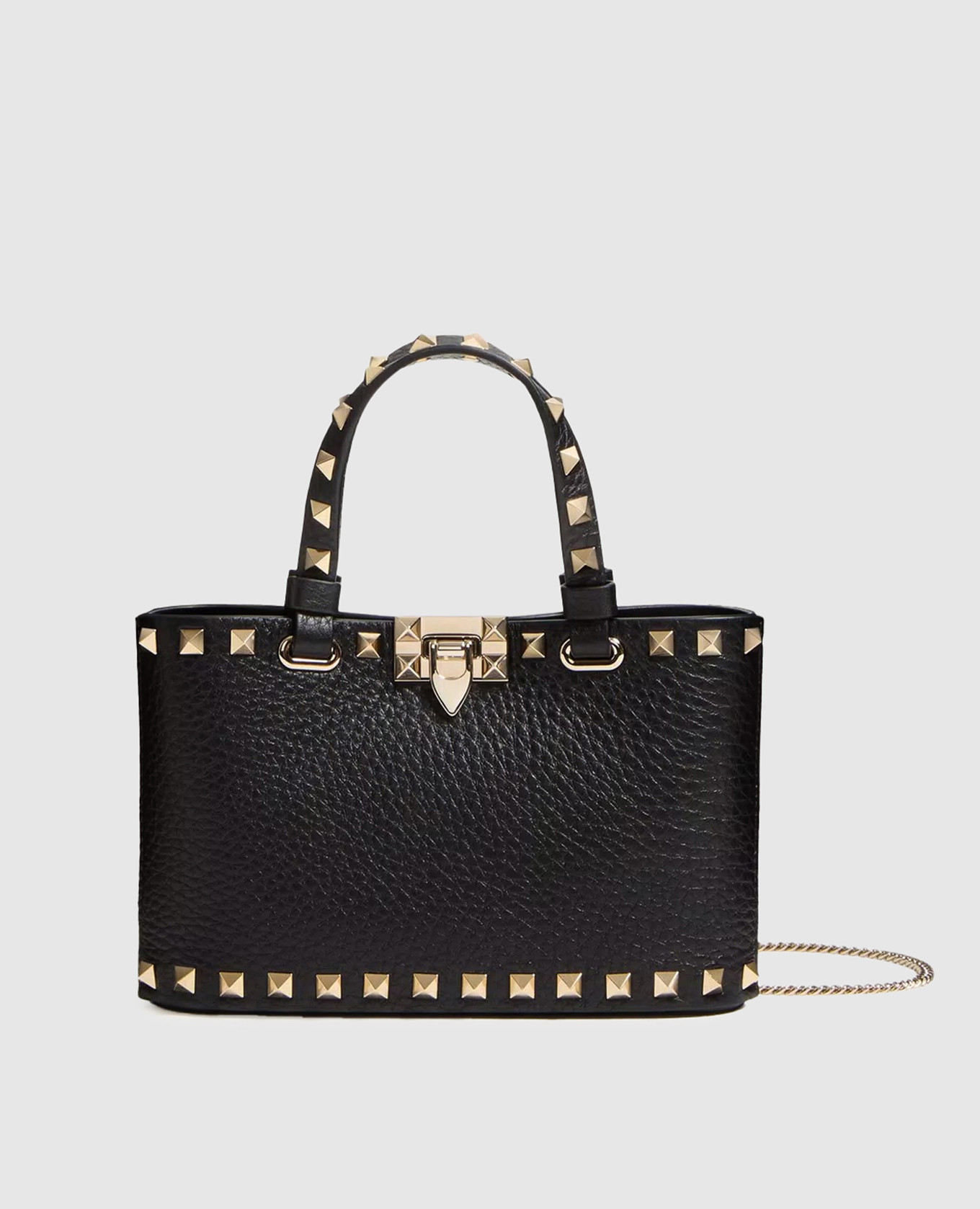 

Black Rockstud leather bag Valentino