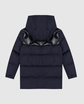 Moncler ENFANT Bazzing blue down jacket J29541A0005254A91810