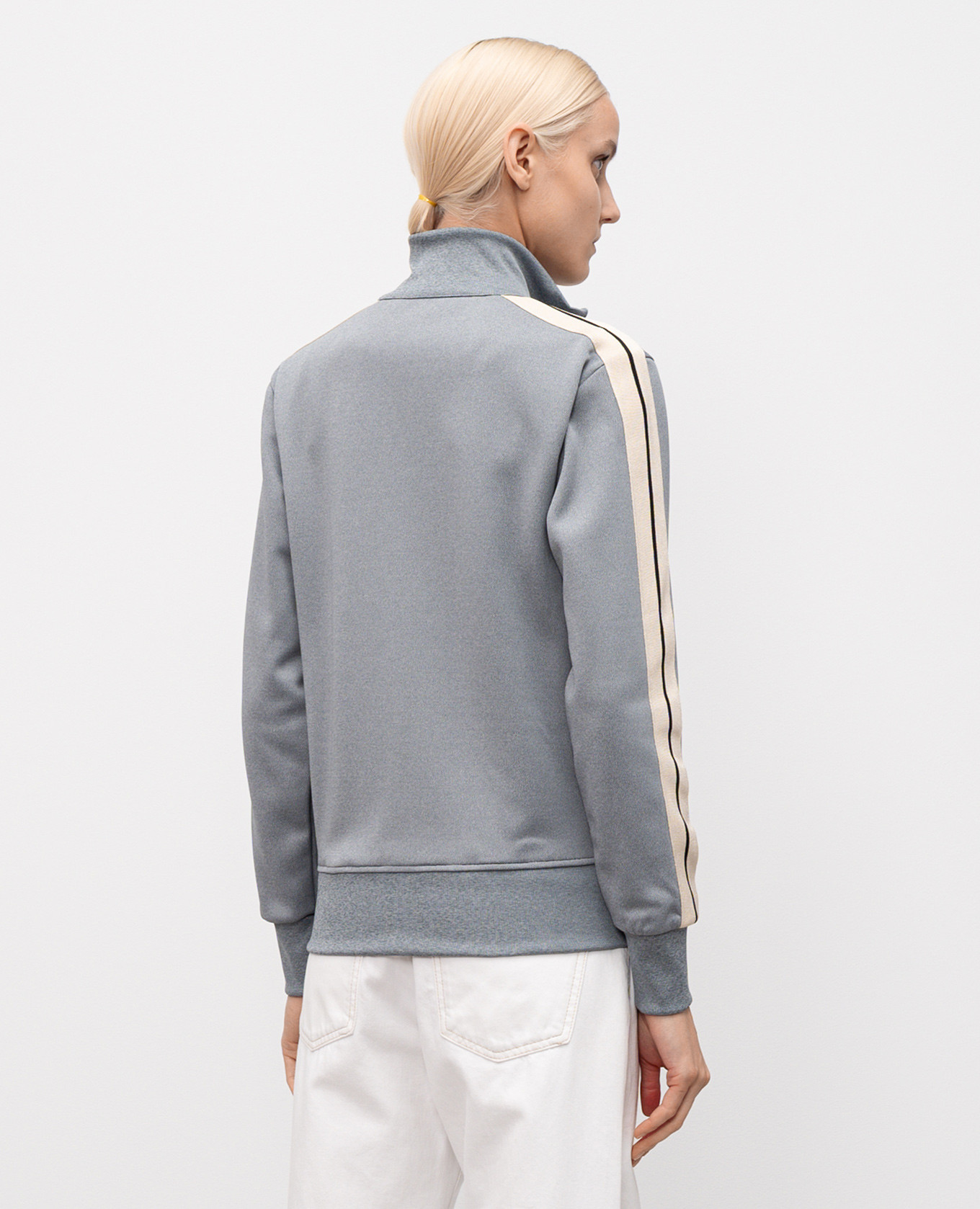 

Grey sports jacket with logo embroidery Palm Angels