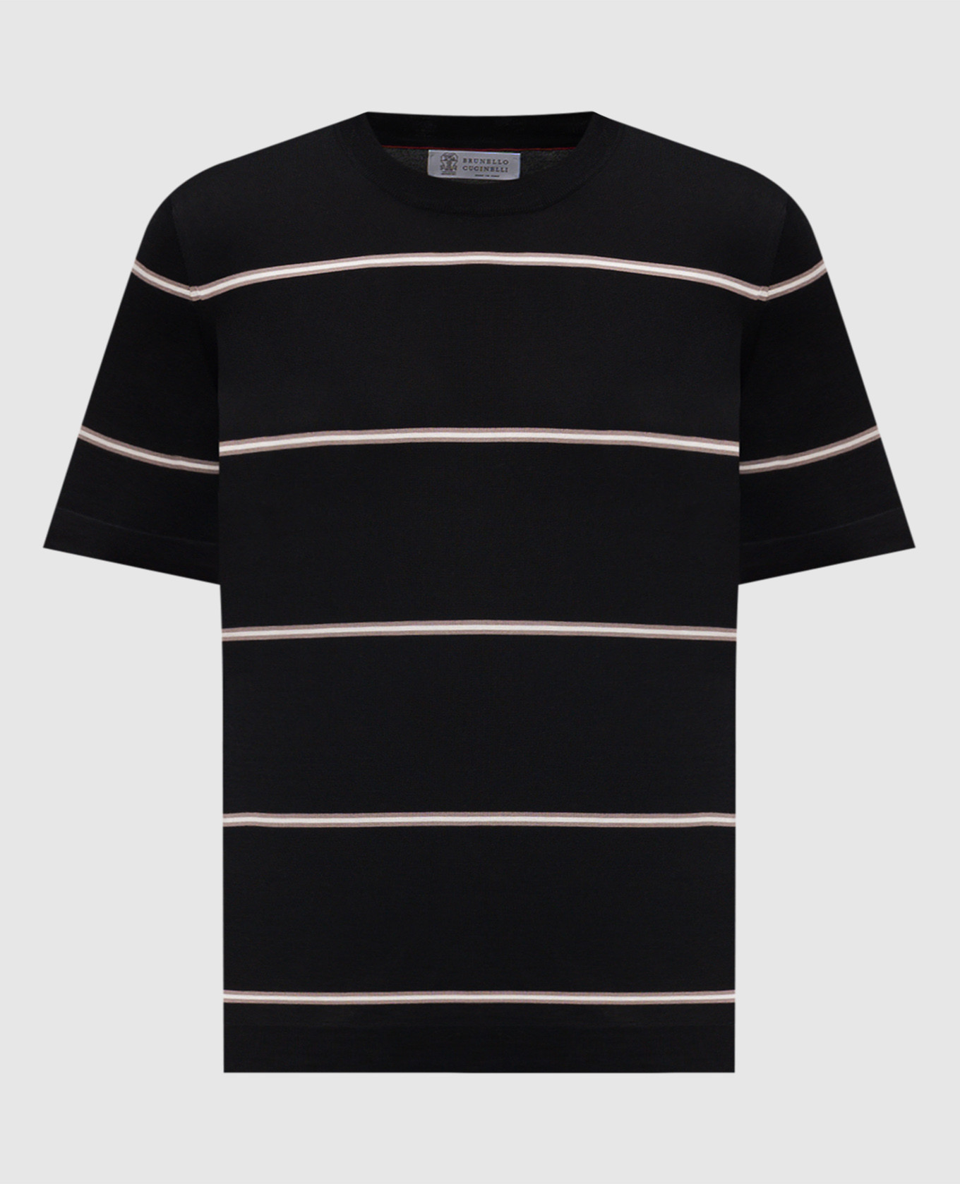 

Black striped T-shirt Brunello Cucinelli