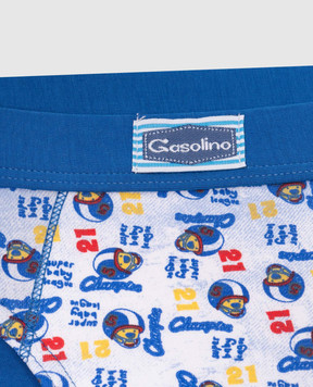 RiminiVeste Gasolino children's blue briefs with 21 print U3659