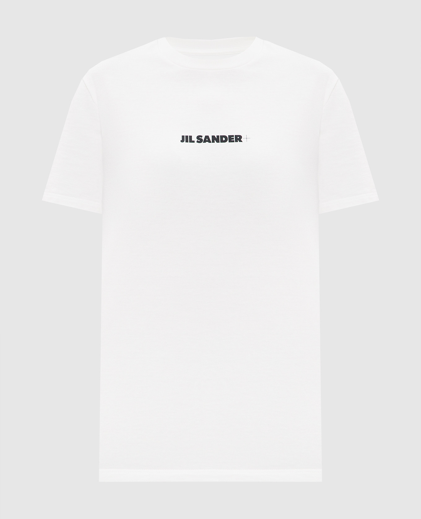 

White t-shirt with contrasting logo print Jil Sander