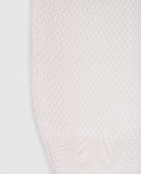 Dolce&Gabbana Children's beige wool and cashmere trousers with logo L1KP04JFMFB
