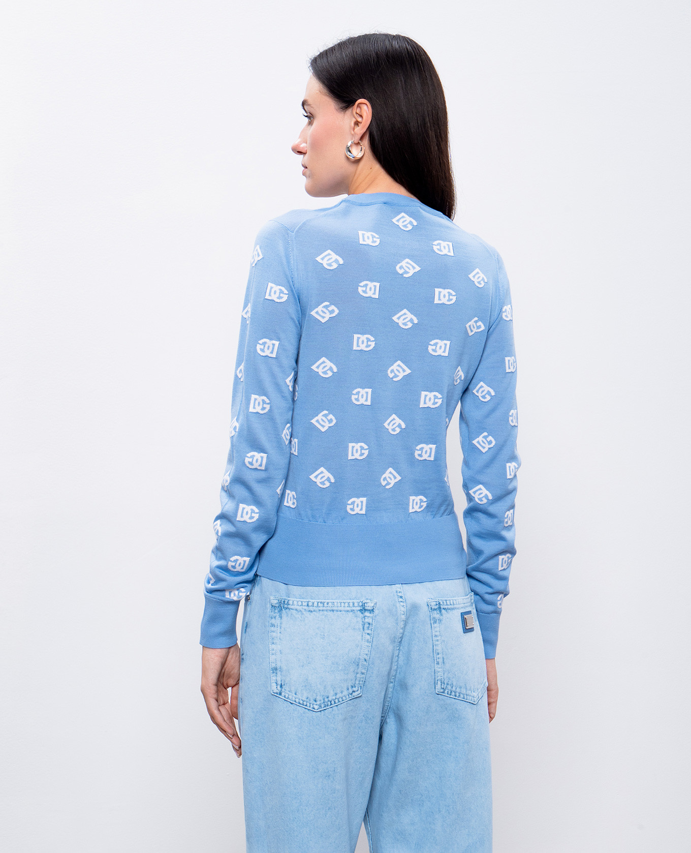 

Blue DG wool and silk jumper Dolce&Gabbana, Light blue