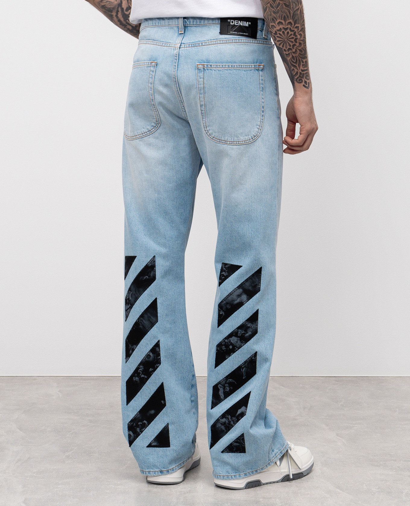 

Diagonal Fresco blue jeans Off-White, Light blue