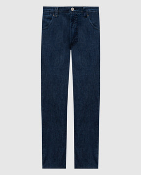 Florentino Blue jeans with logo patch 125554410713