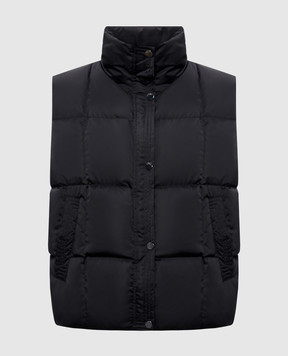 Peserico Black down vest S0345306104