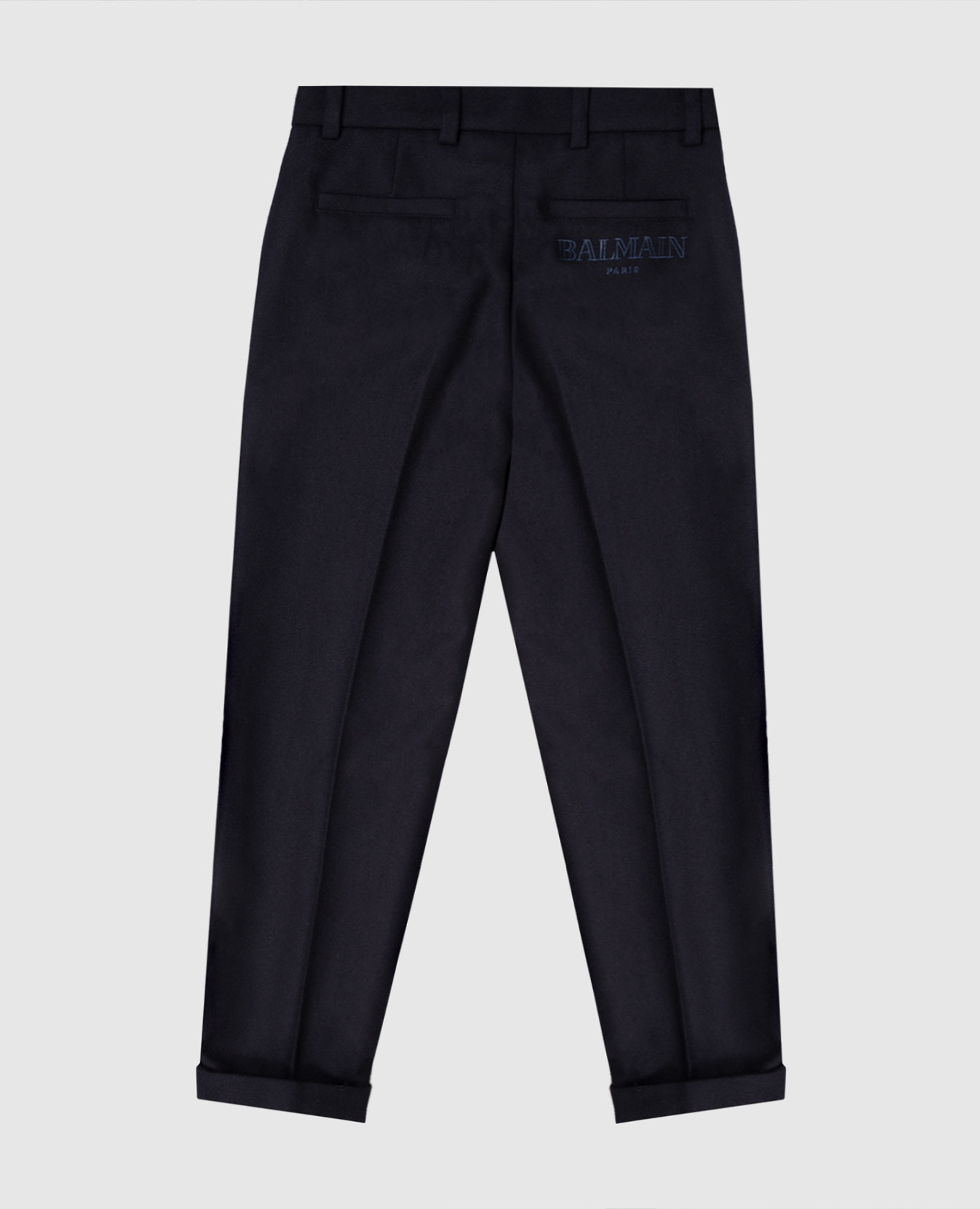 

Children's blue wool pants with lapels Balmain