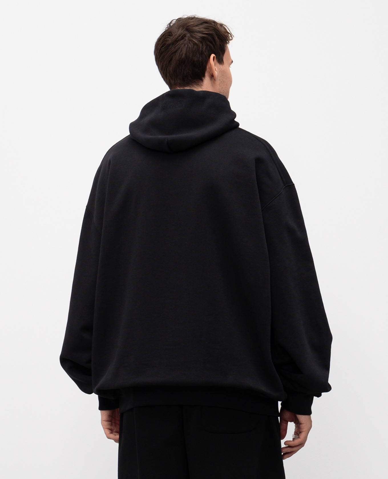 

Black hoodie with 1 Night in Paris print Vetements