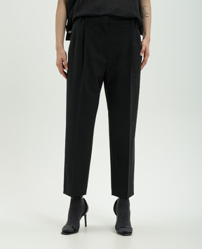 Brunello Cucinelli Black pants with wool MPW07P8308