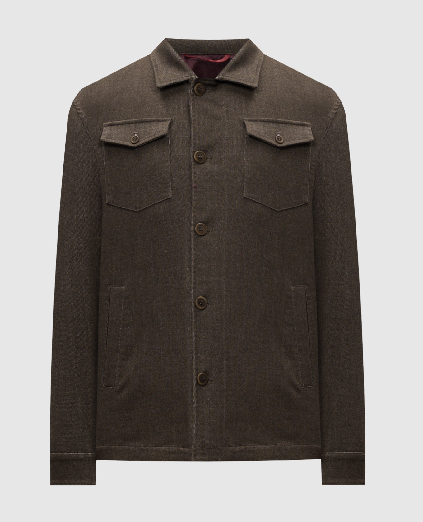 

Brown jacket in the style of a shirt Florentino