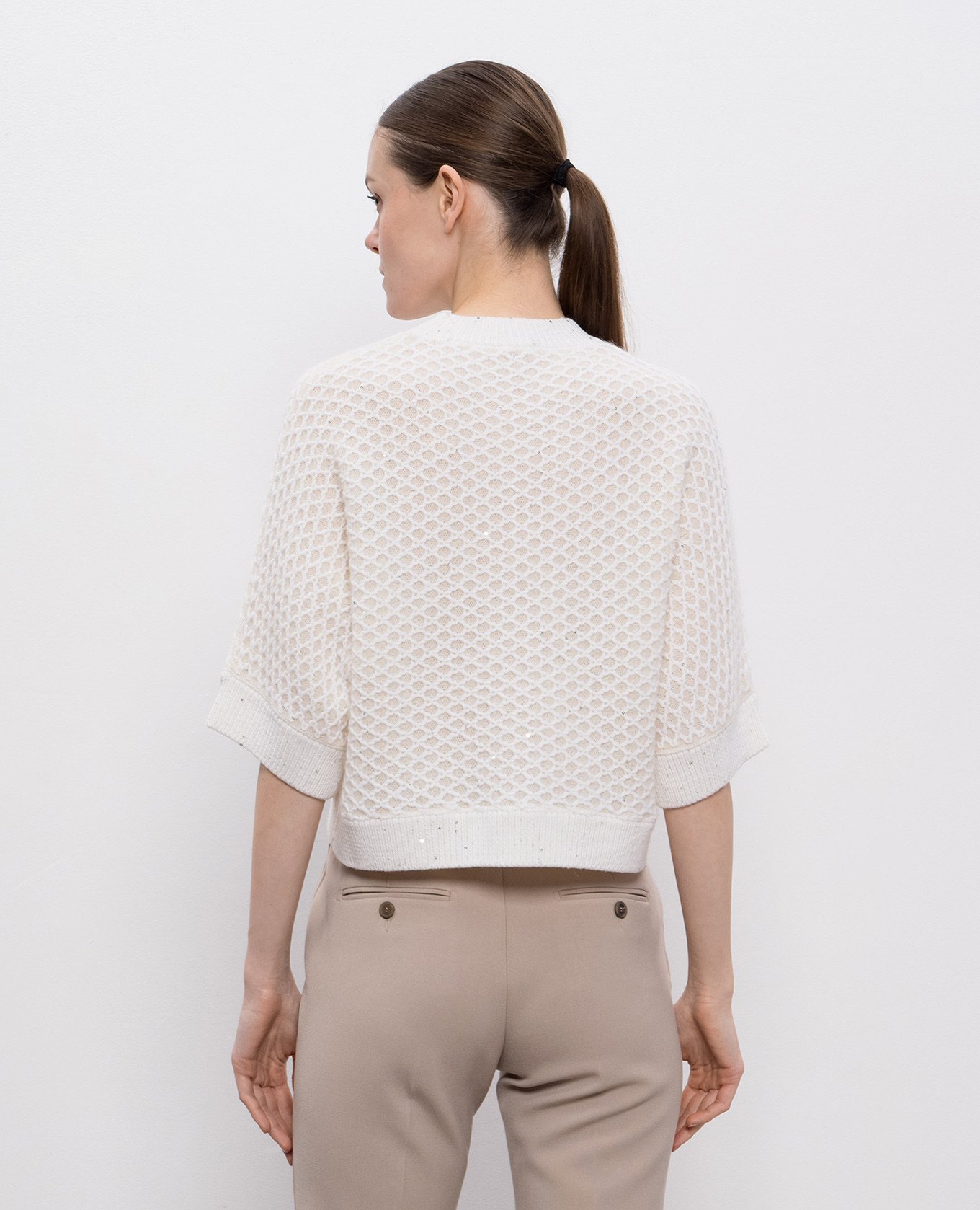 

Beige alpaca wool jumper Peserico