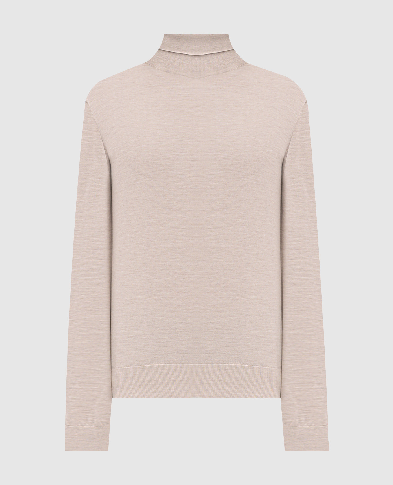 Beige cashmere turtleneck Dolce&Gabbana
