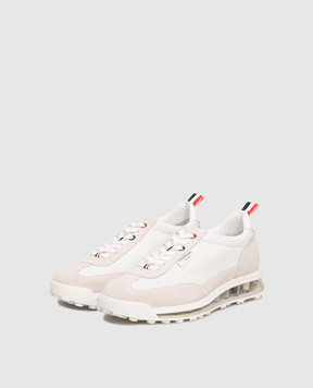 Thom Browne White leather RUNNER sneakers FFD120B05584