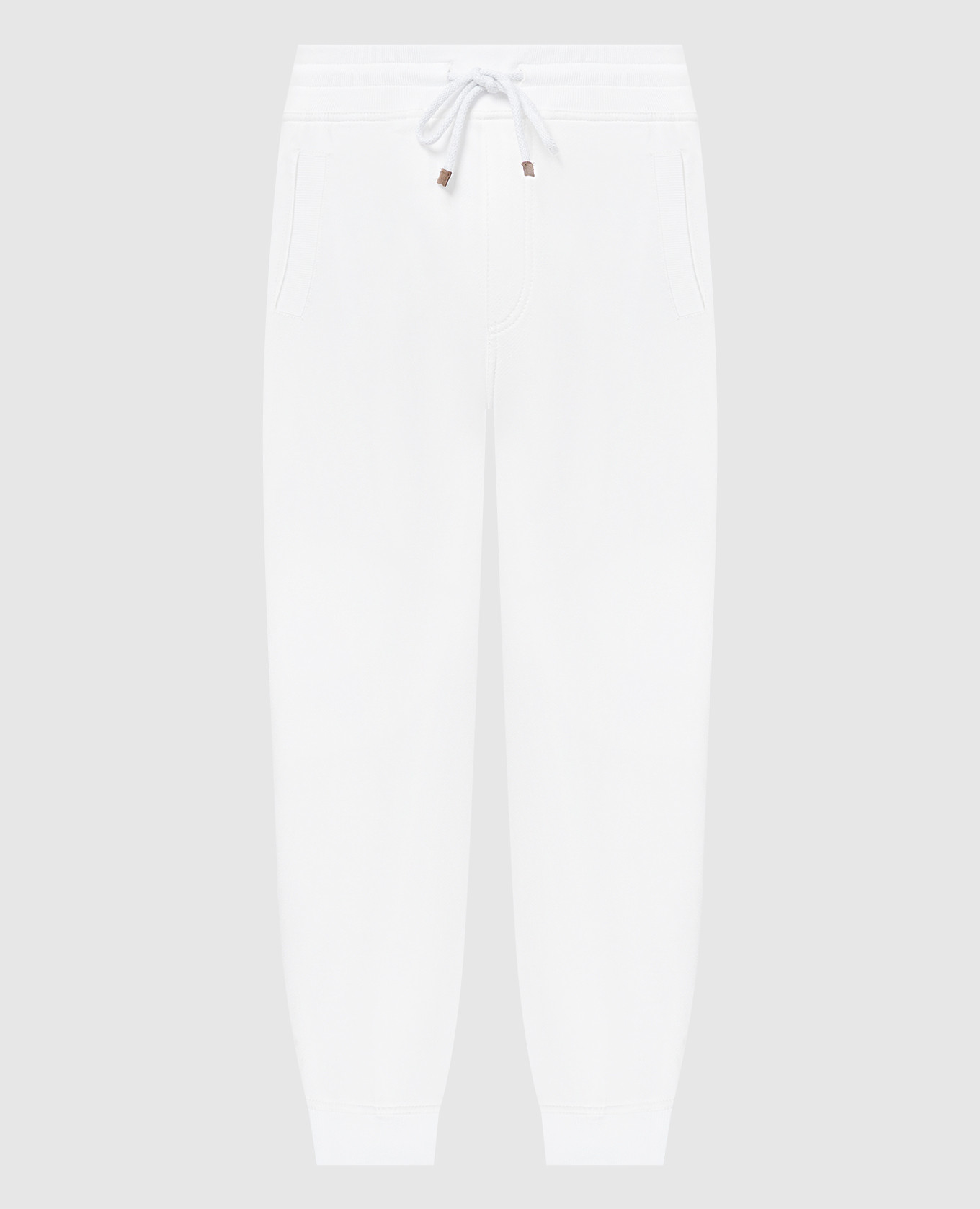 

White joggers Brunello Cucinelli, Белый