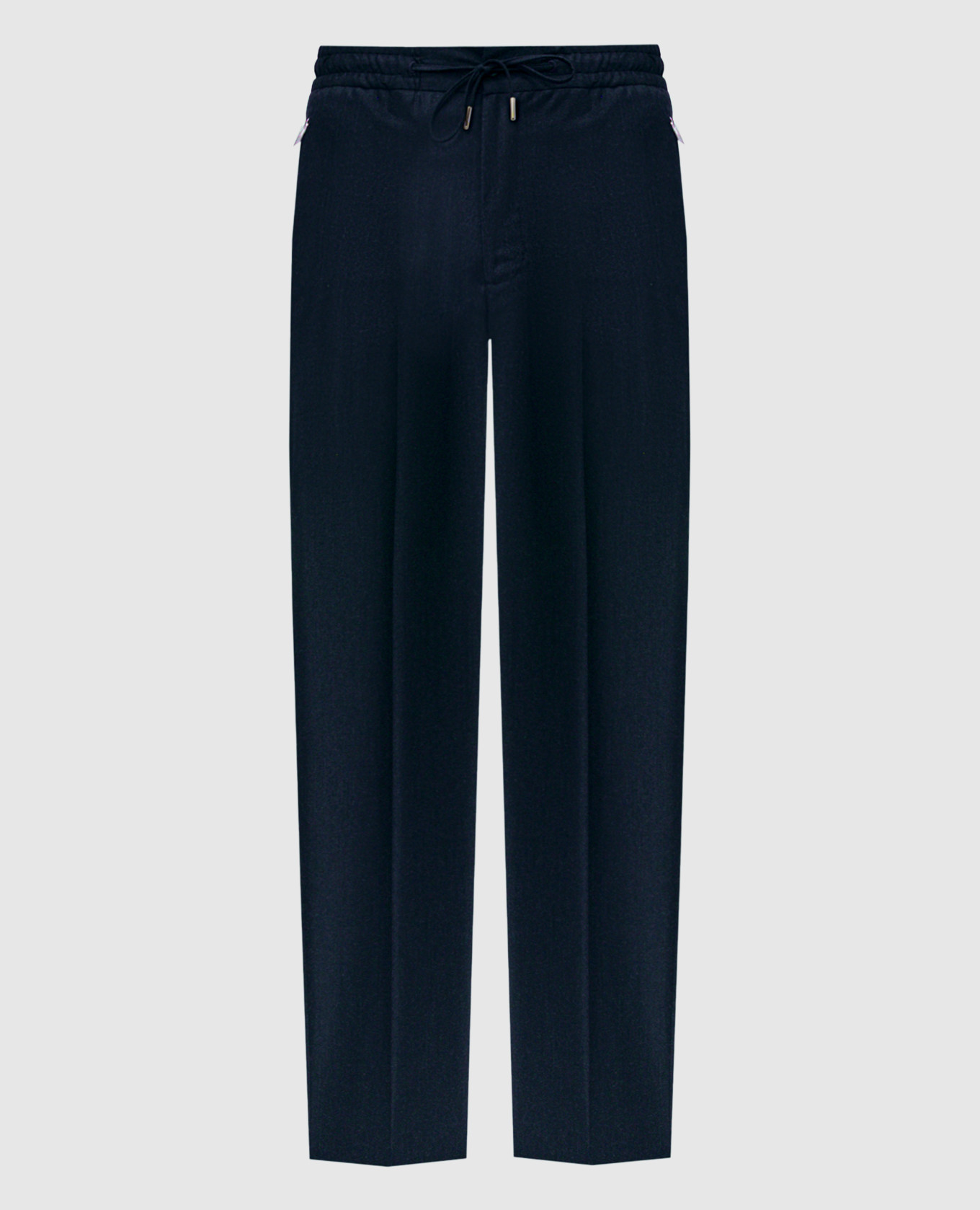 Blue wool and cashmere pants Bertolo Cashmere