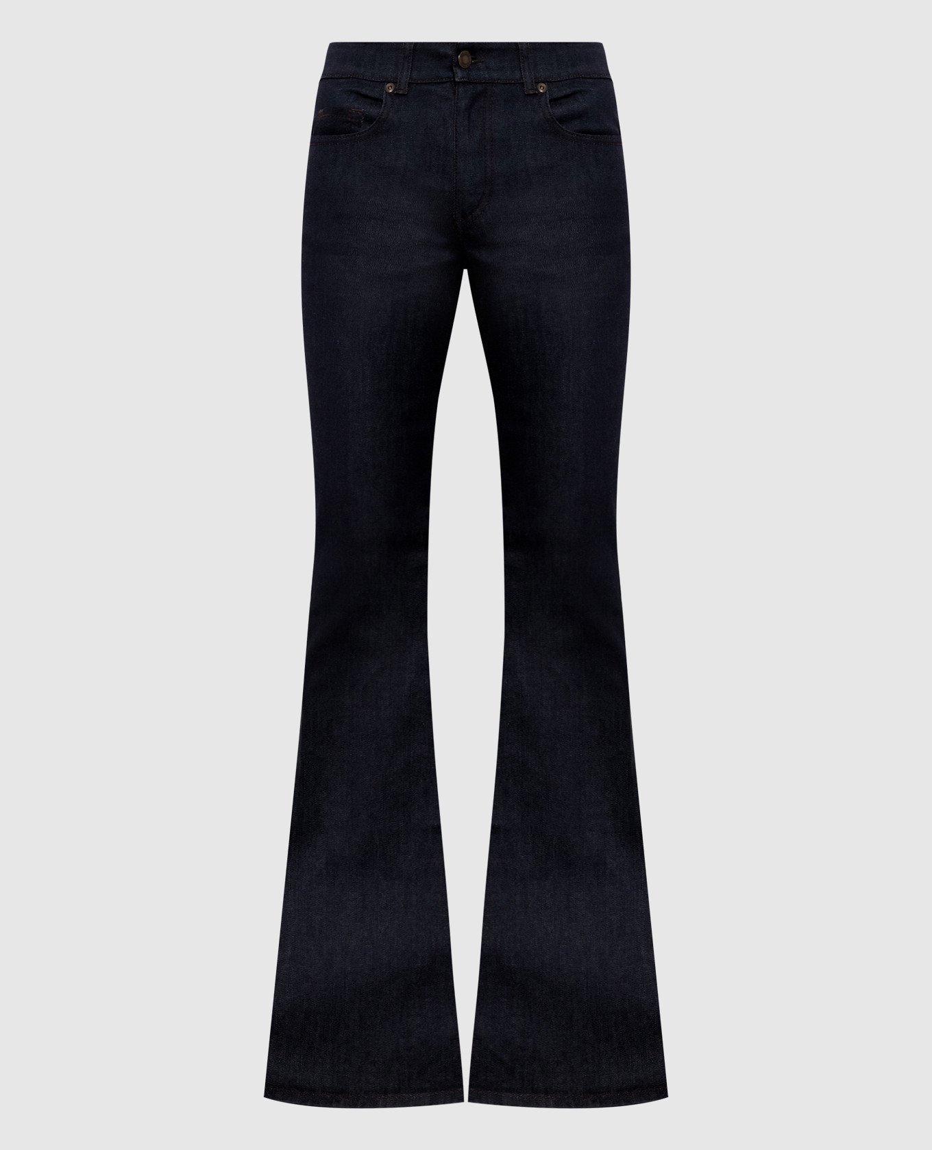 

Blue flared jeans with leather lacing Tom Ford