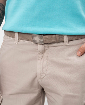 Brunello Cucinelli Beige suede belt MAUPH268