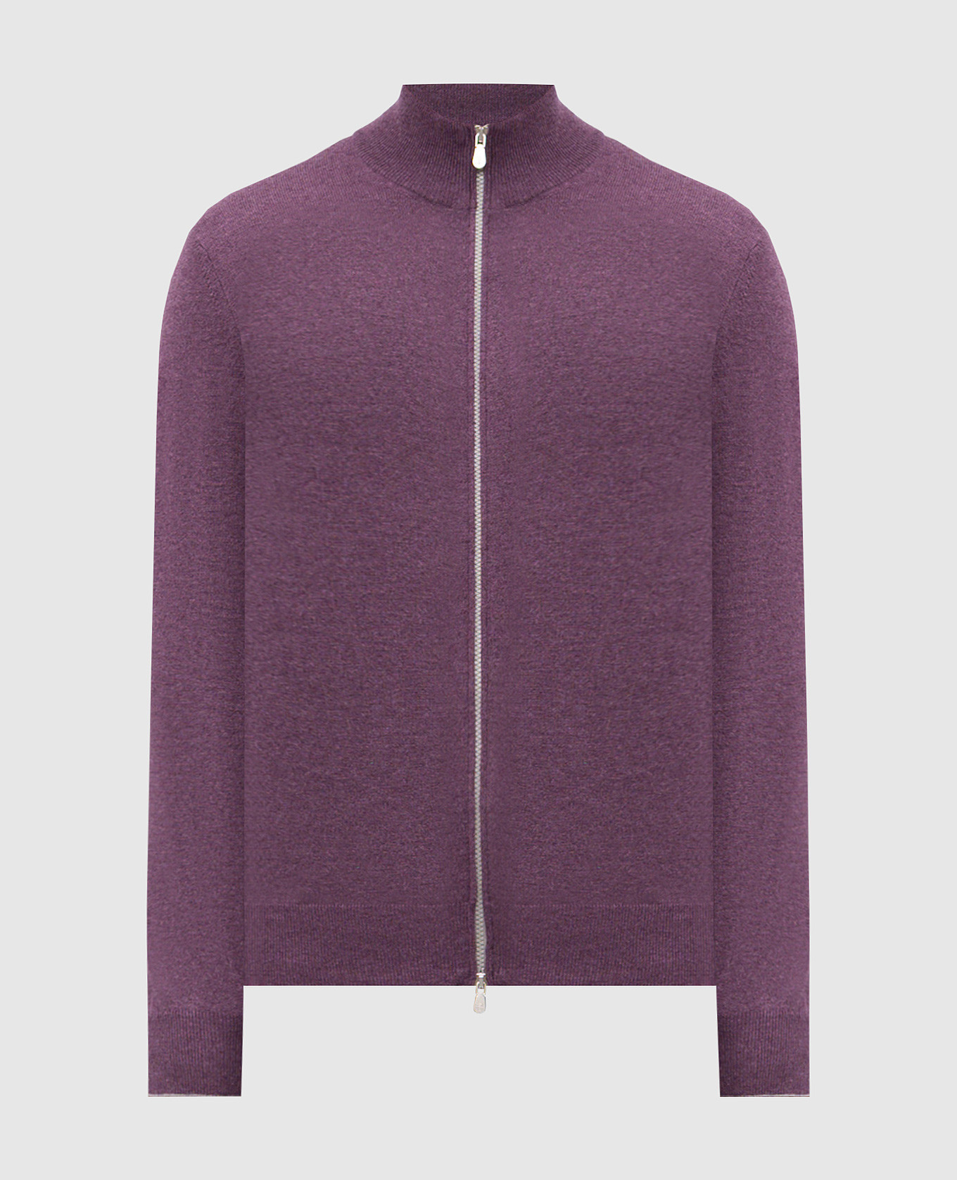 Purple cashmere cardigan Brunello Cucinelli