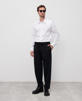 Alexander McQueen White shirt with a strap 828259QNAAX