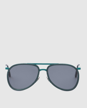 Vilebrequin Green aviator sunglasses WOOD V2NA6108