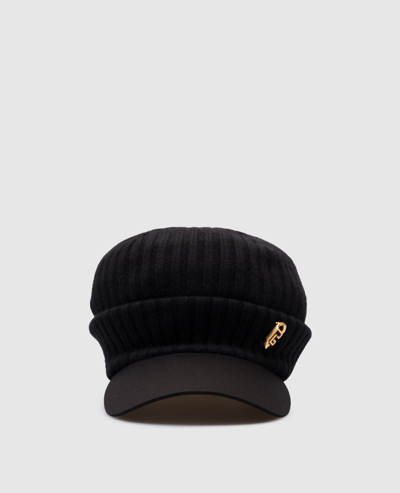 

Black ribbed wool cap Balmain