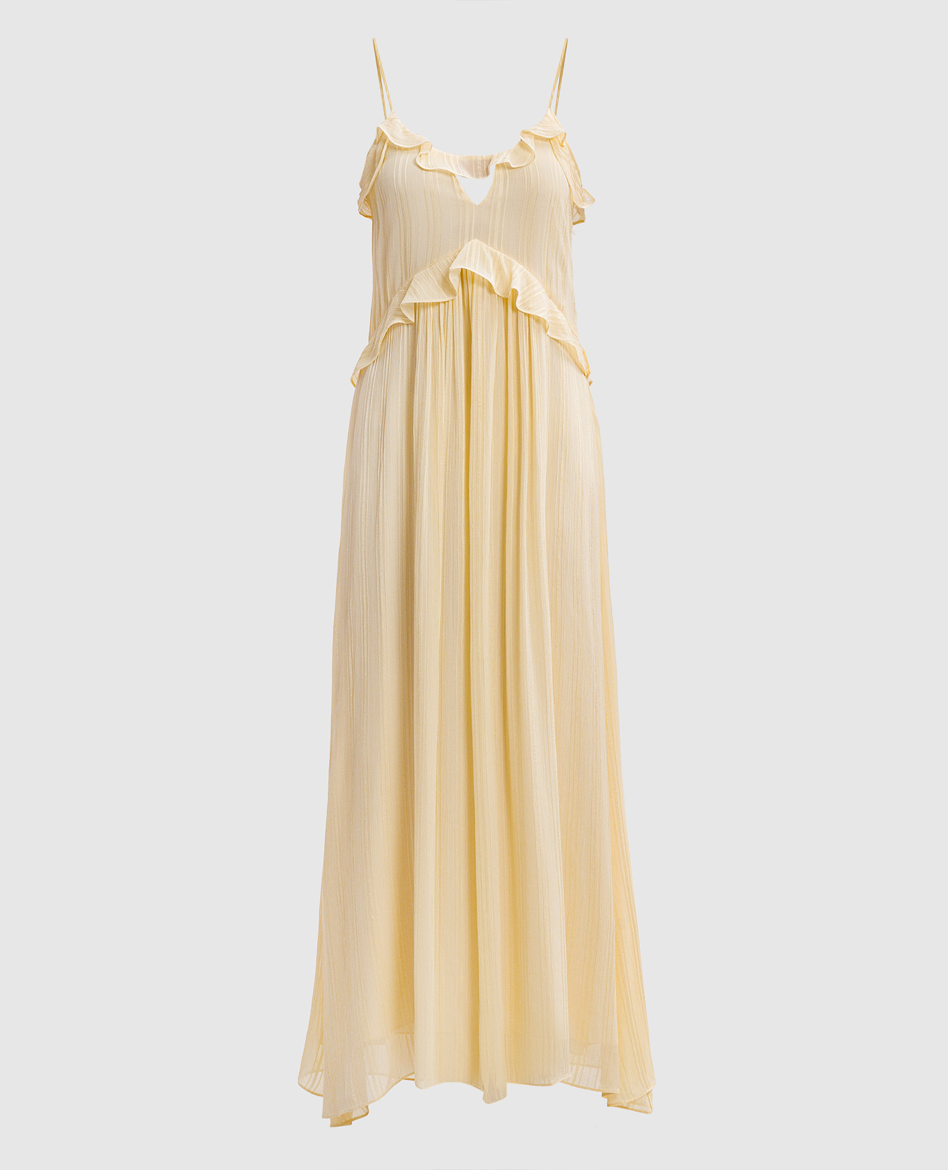 

Yellow midi dress with a pattern Twinset