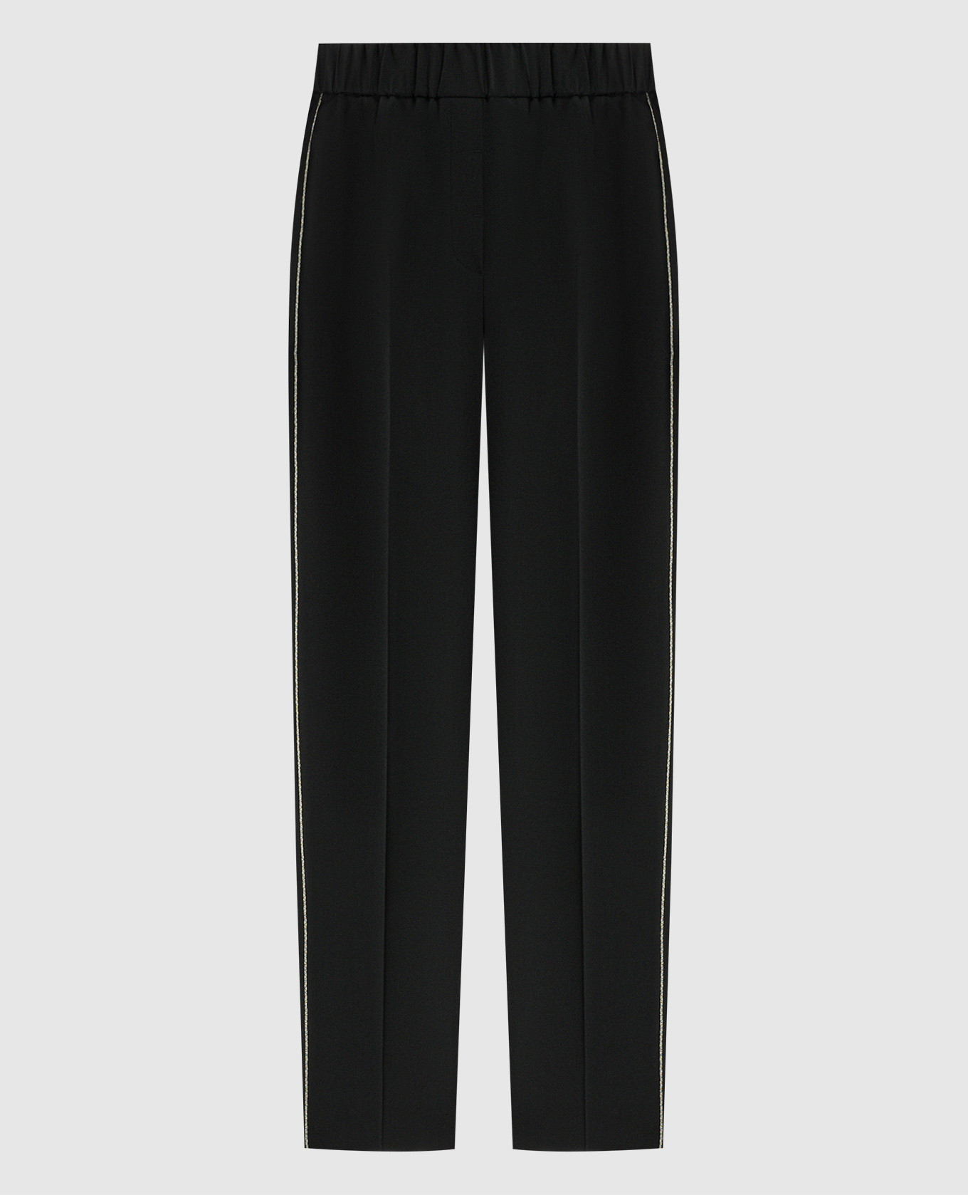 

Black wool pants with monil chain Peserico