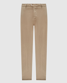 Marco Pescarolo Beige silk pants EVO5107