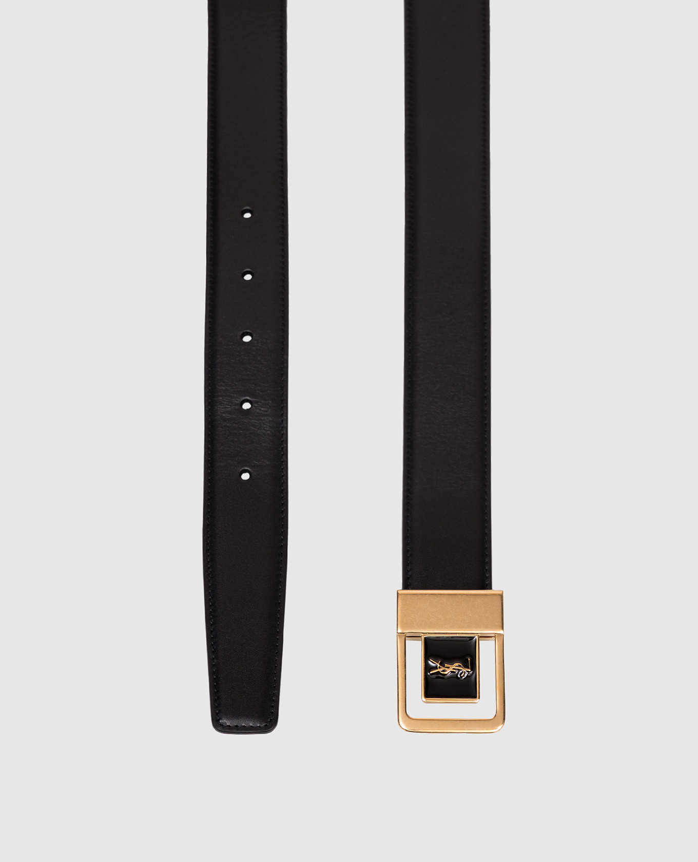 

Black leather belt LA 66 Saint Laurent