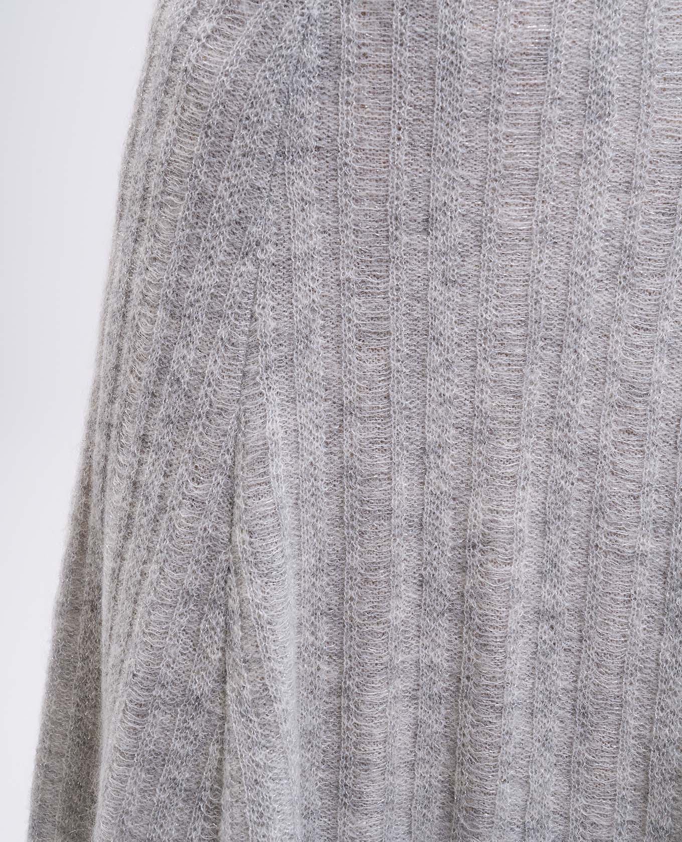 

Gray midi skirt with wool Twinset, Grey