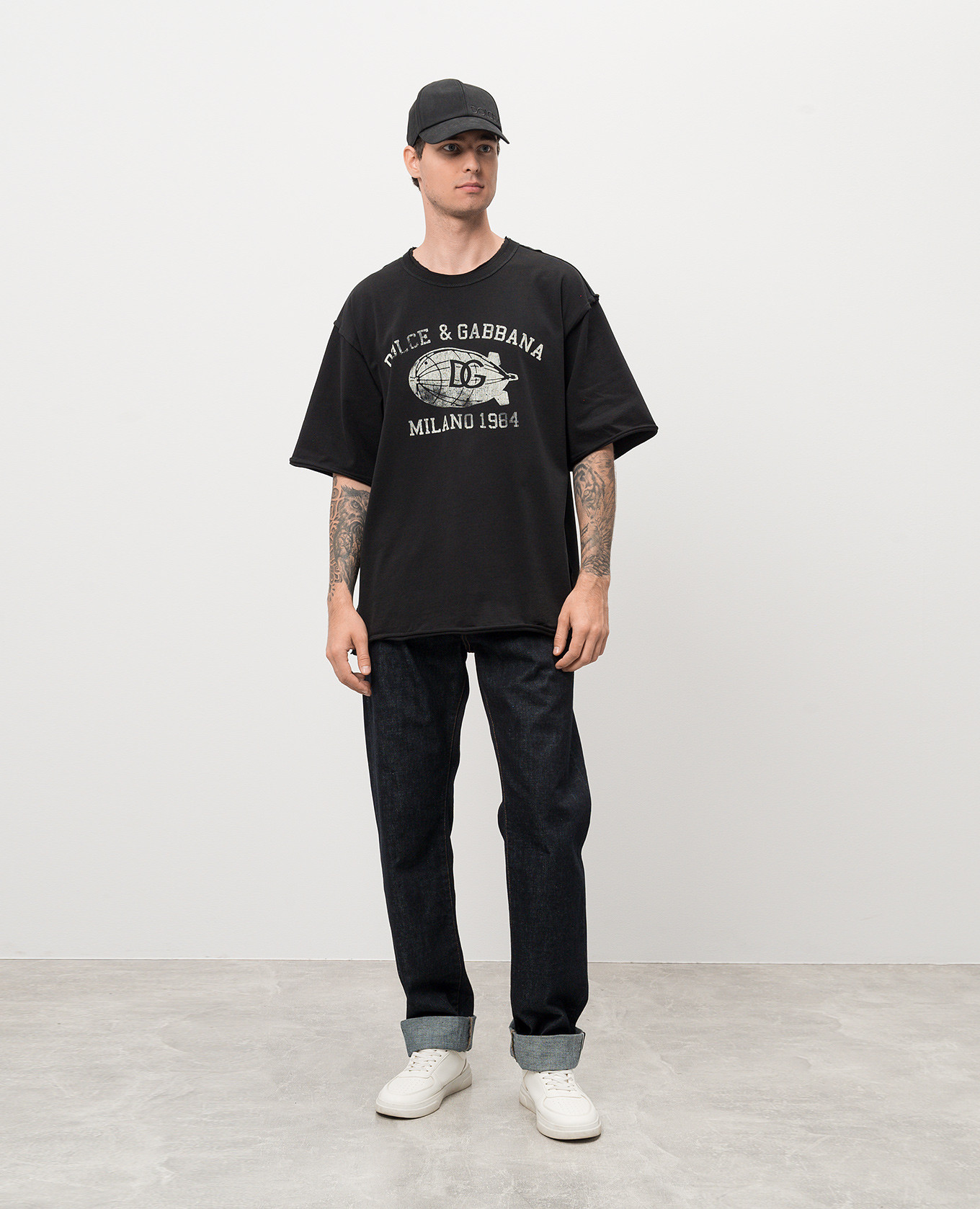 

Black t-shirt with logo print Dolce&Gabbana