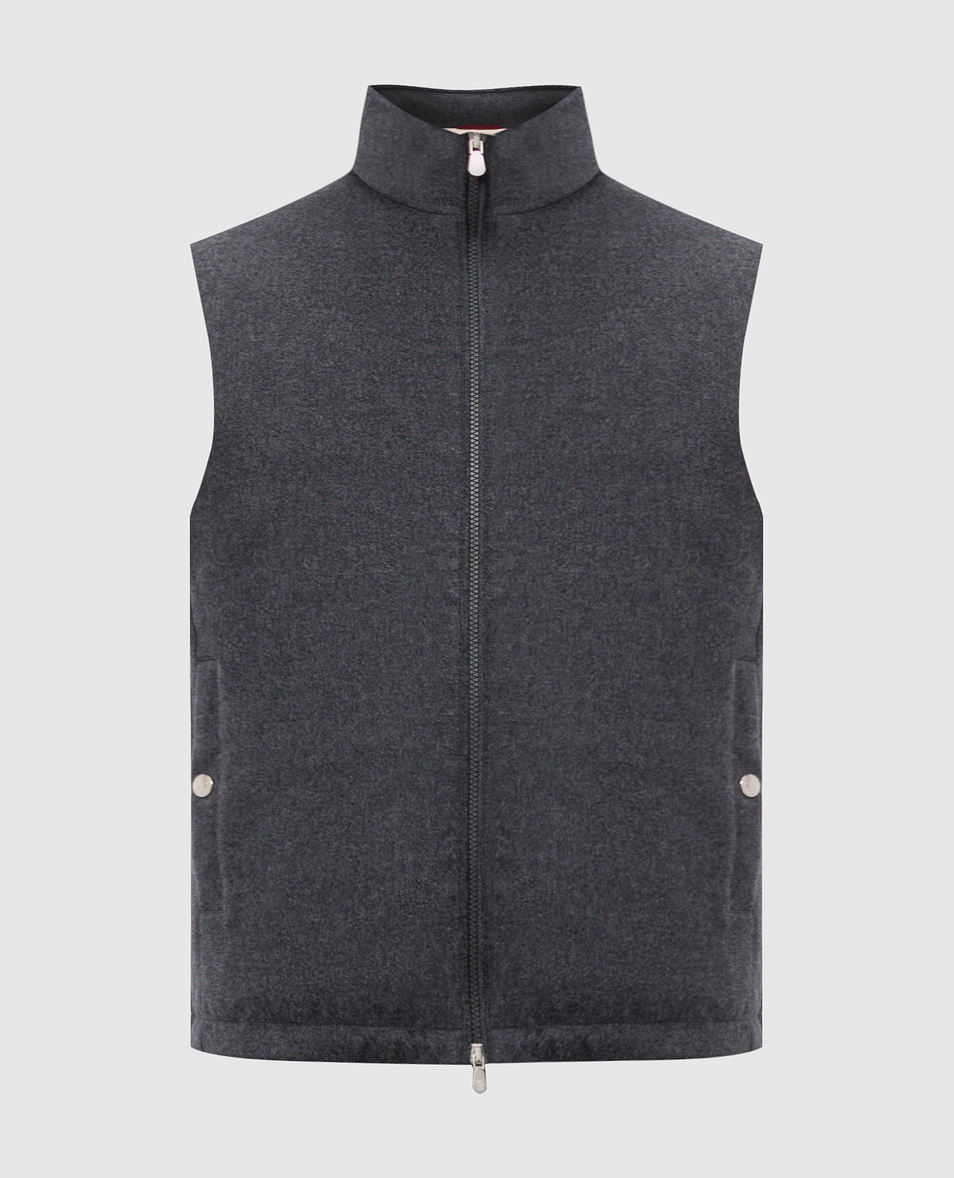 

Gray down vest made of wool Brunello Cucinelli, Grey