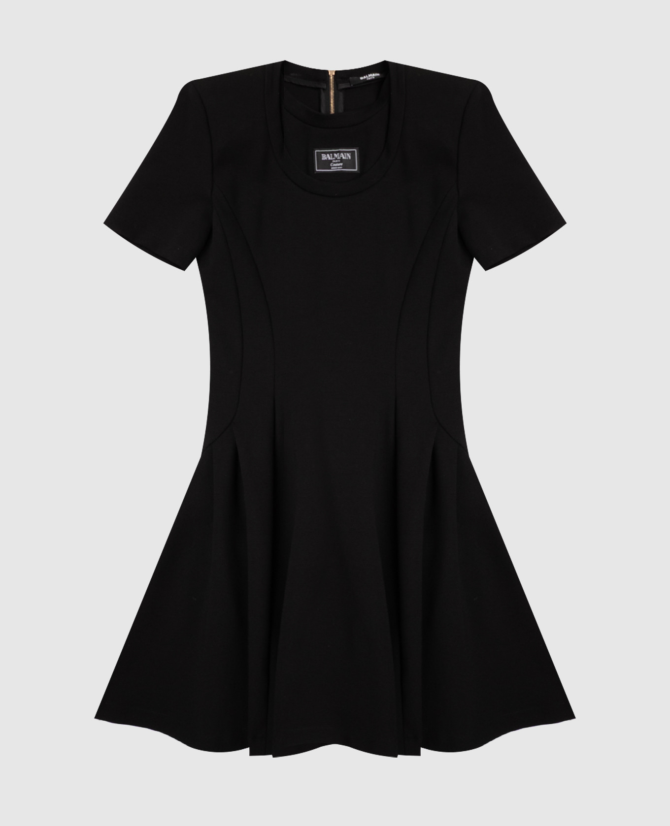 

Children's black dress with logo patch Balmain
