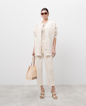 Twinset Beige cargo with emblem 251TP2212